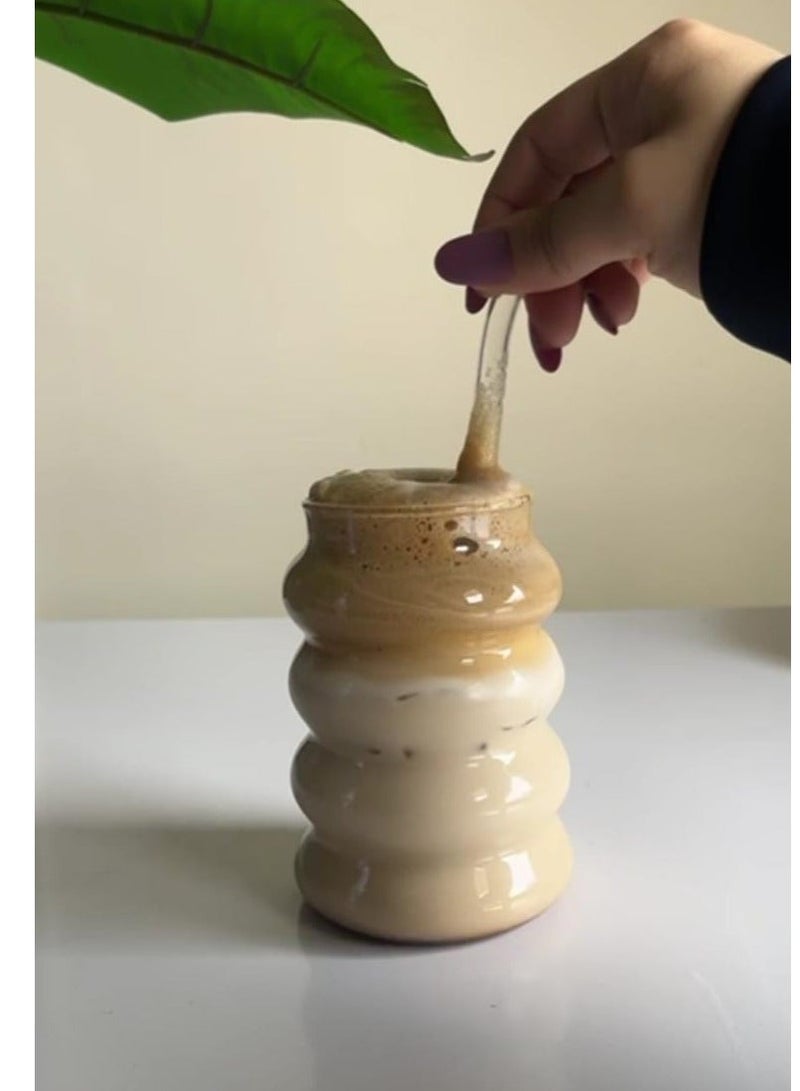 كذا هوم كاسا هوم كوب فقاعات بايركس  شفاف بسيط مقاوم حرارة - Image 2